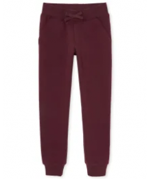 Childrens Place Rubine Red Girls Jogger Pants